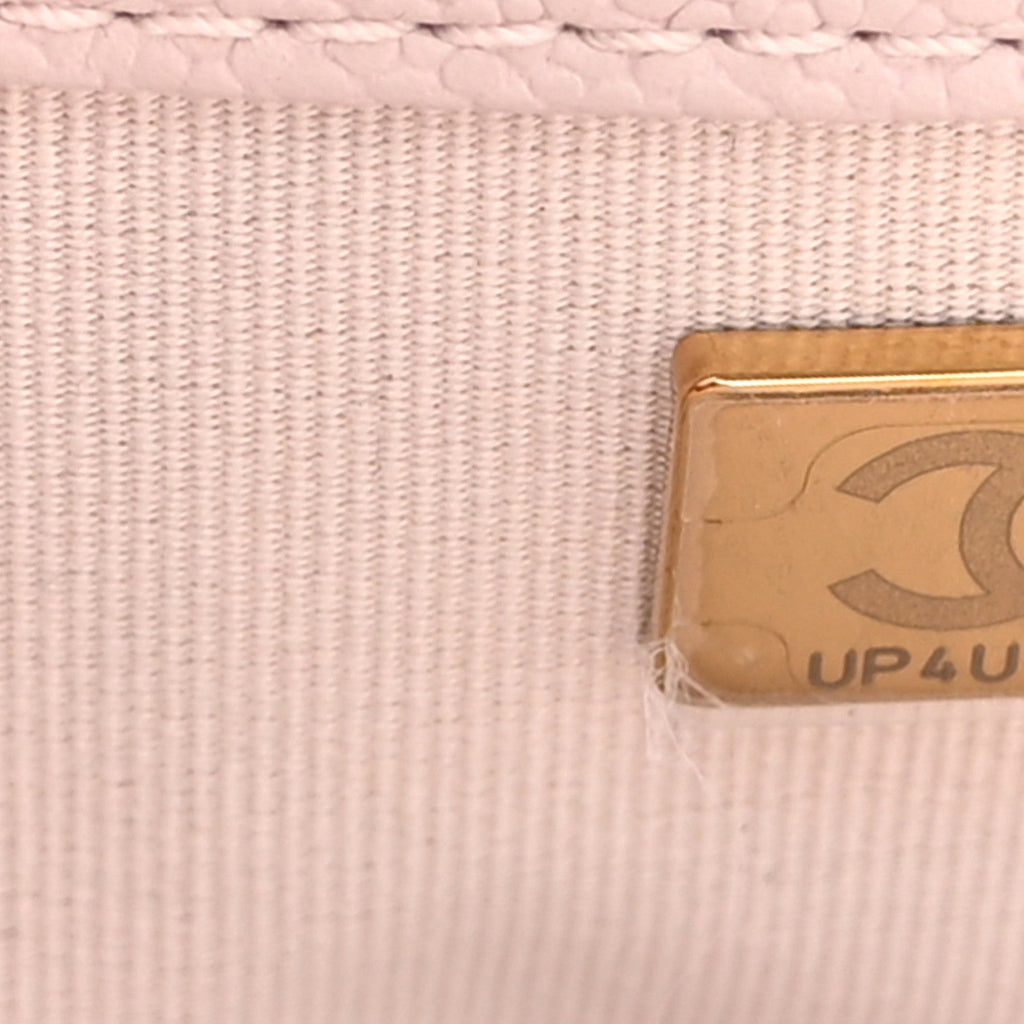 Chanel Caviar Quilted Chain Around Medium Boy Flap Light Purple
