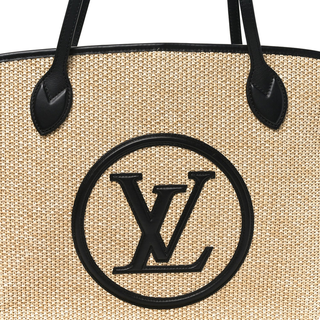 Louis Vuitton Raffia Saint Jacques Tote Black