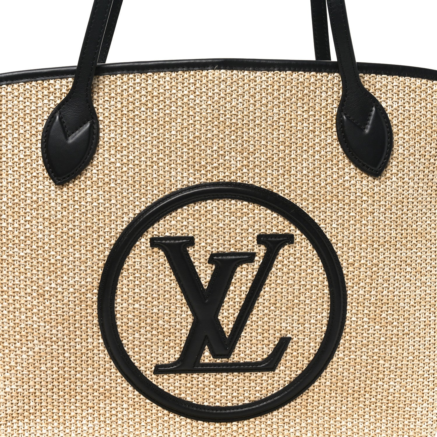 Louis Vuitton Raffia Saint Jacques Tote Black