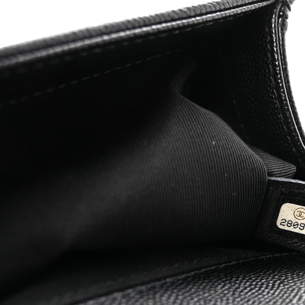Chanel Caviar Quilted Medium Boy Flap Black