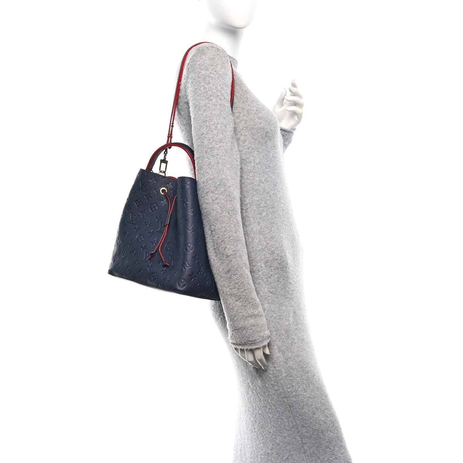 Louis Vuitton Empreinte Neonoe MM Marine Rouge