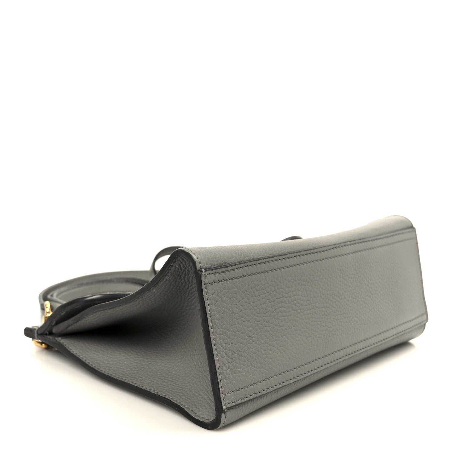 Gucci Cellarius Calfskin Mini GG Marmont Top Handle Bag Deep Grey