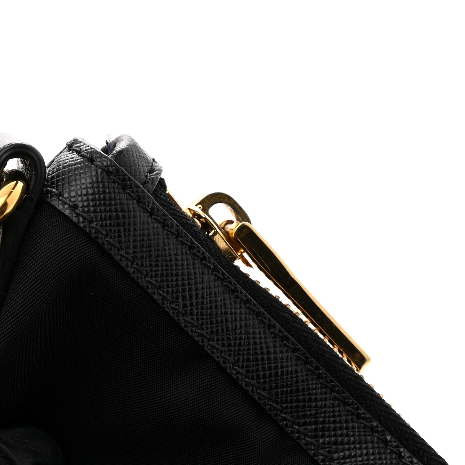 Prada Saffiano Tessuto Nylon Shopping Tote Black