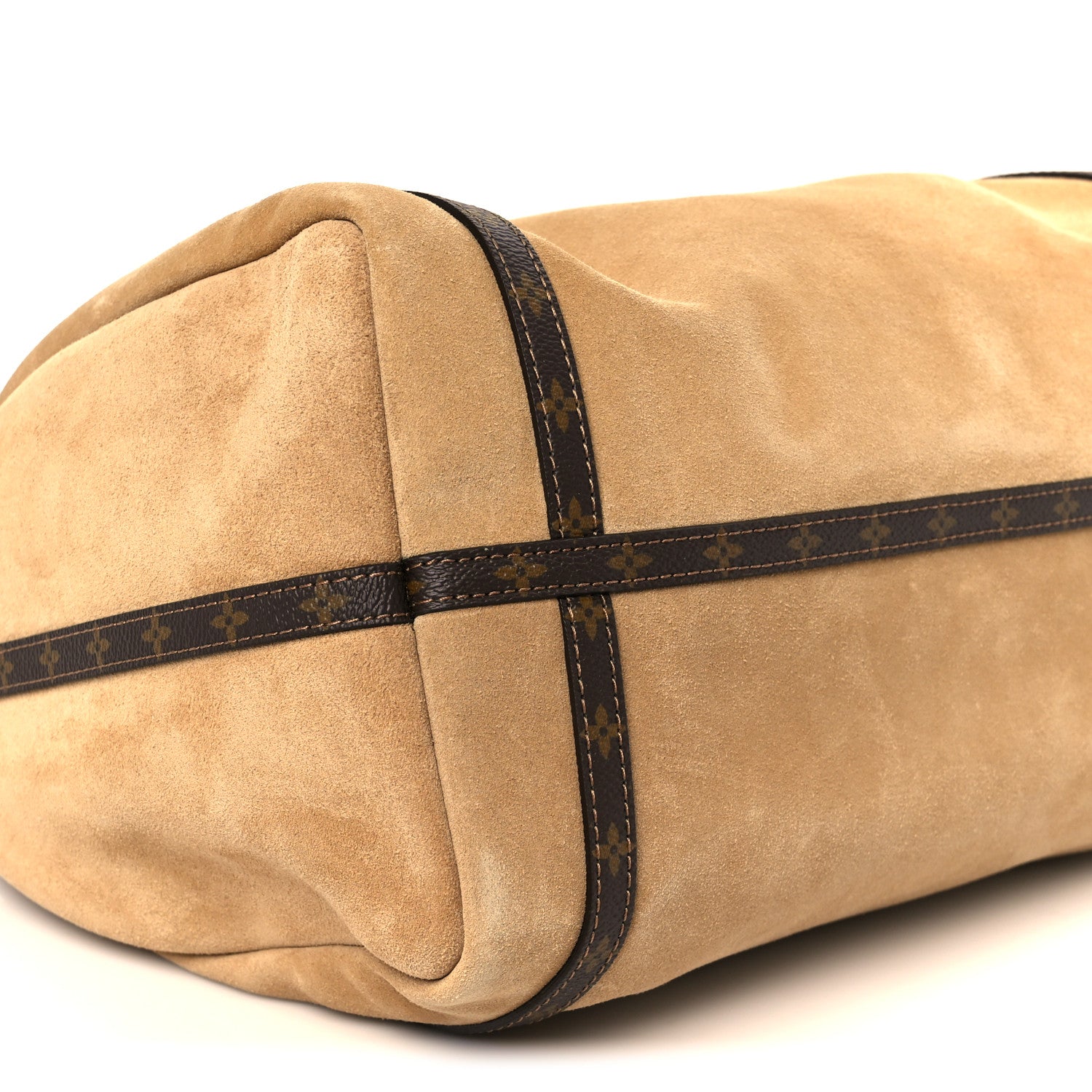 Louis Vuitton Suede Monogram Express MM Hazelnut