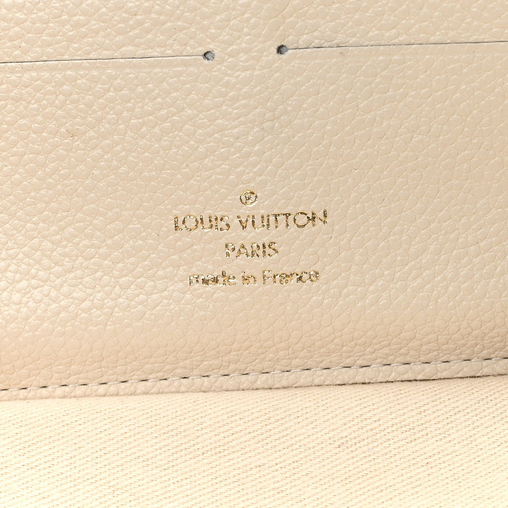 Louis Vuitton Empreinte Zippy Organizer Wallet White