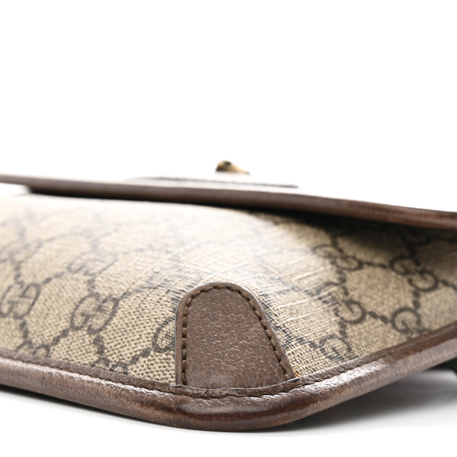 Gucci GG Supreme Monogram Neo Vintage Web Belt Bag Brown