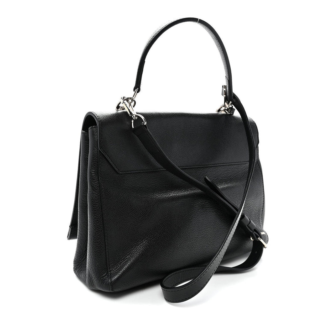 Louis Vuitton Soft Calfskin Lockme II Top Handle Black
