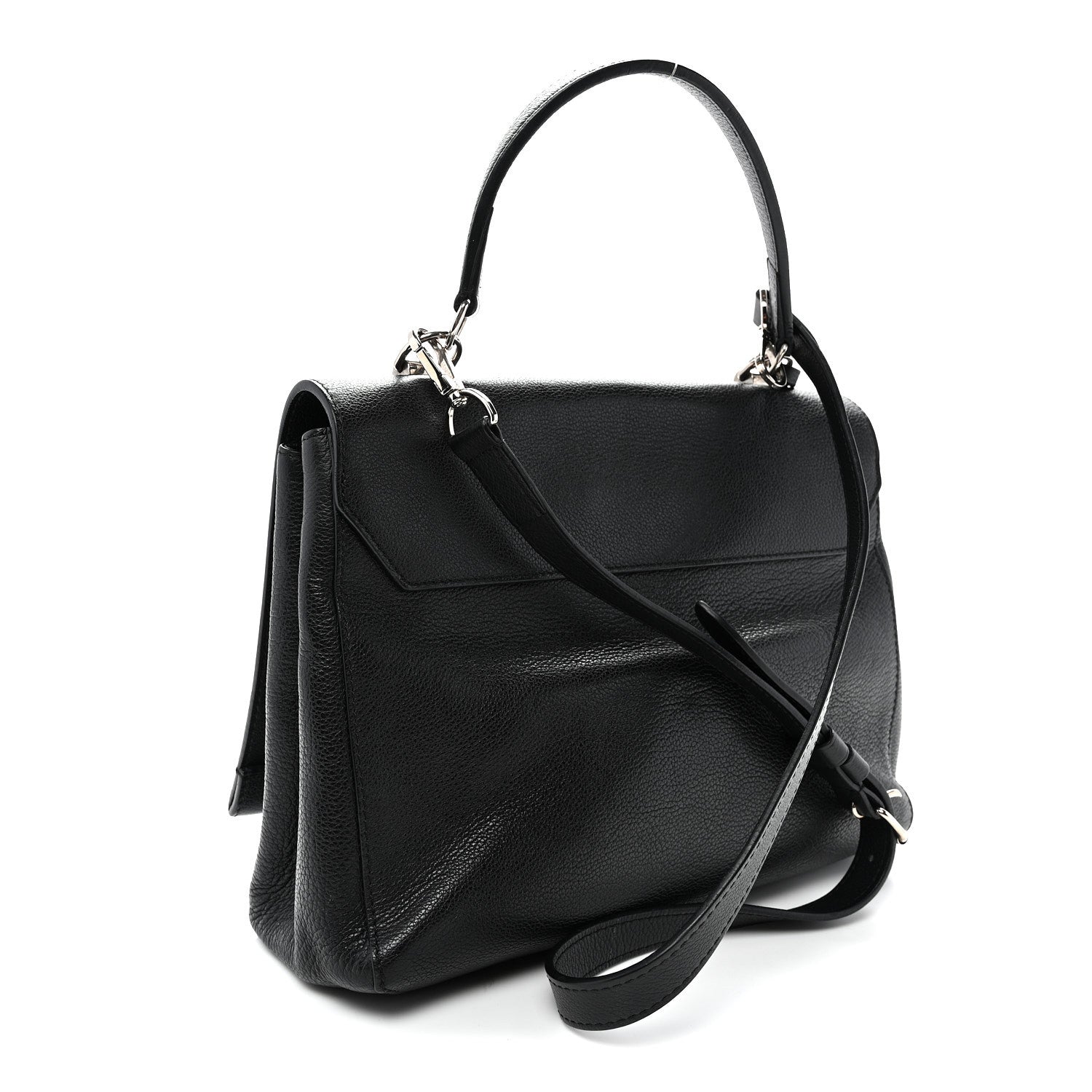 Louis Vuitton Soft Calfskin Lockme II Top Handle Black