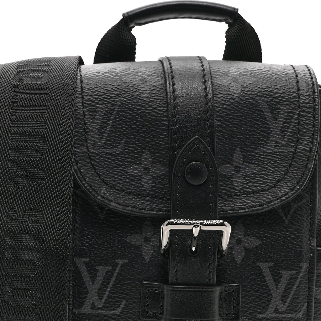Louis Vuitton Monogram Eclipse Nano Christopher Backpack Black