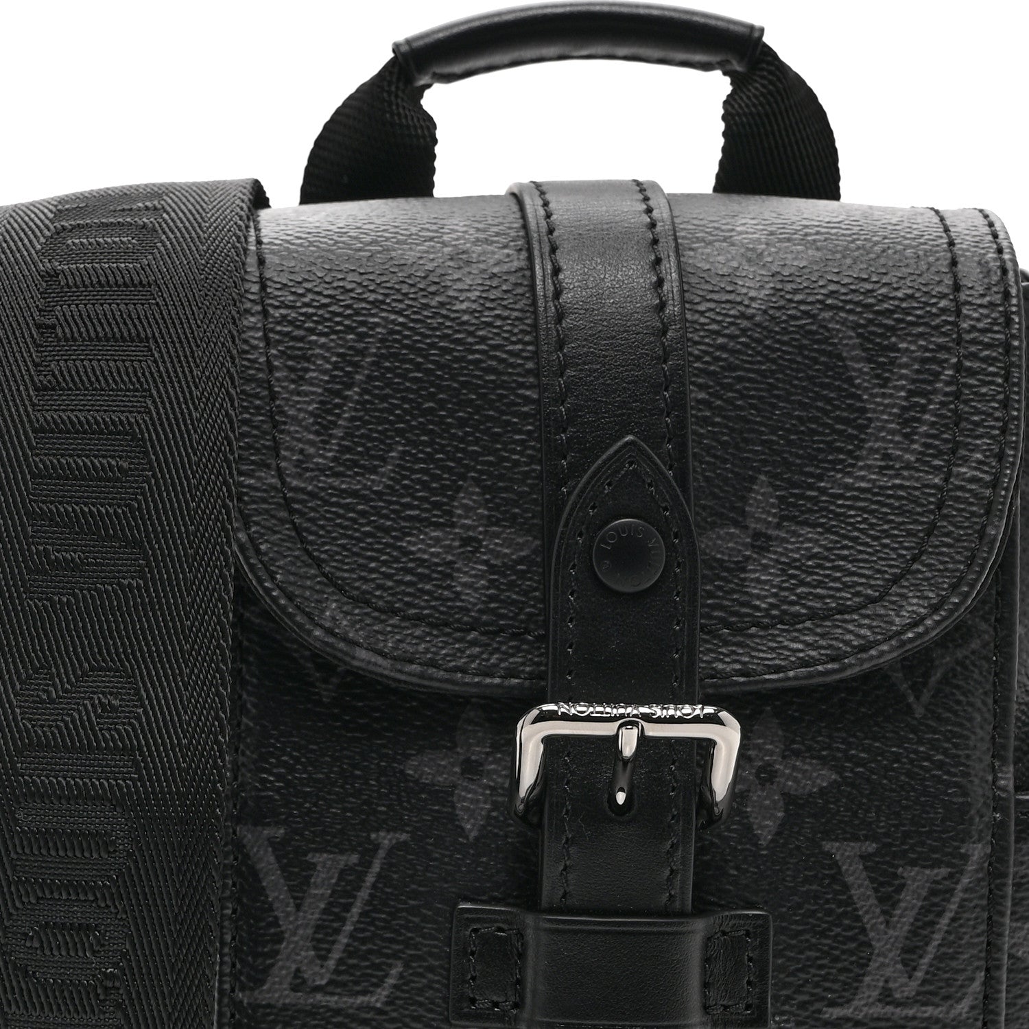 Louis Vuitton Monogram Eclipse Nano Christopher Backpack Black
