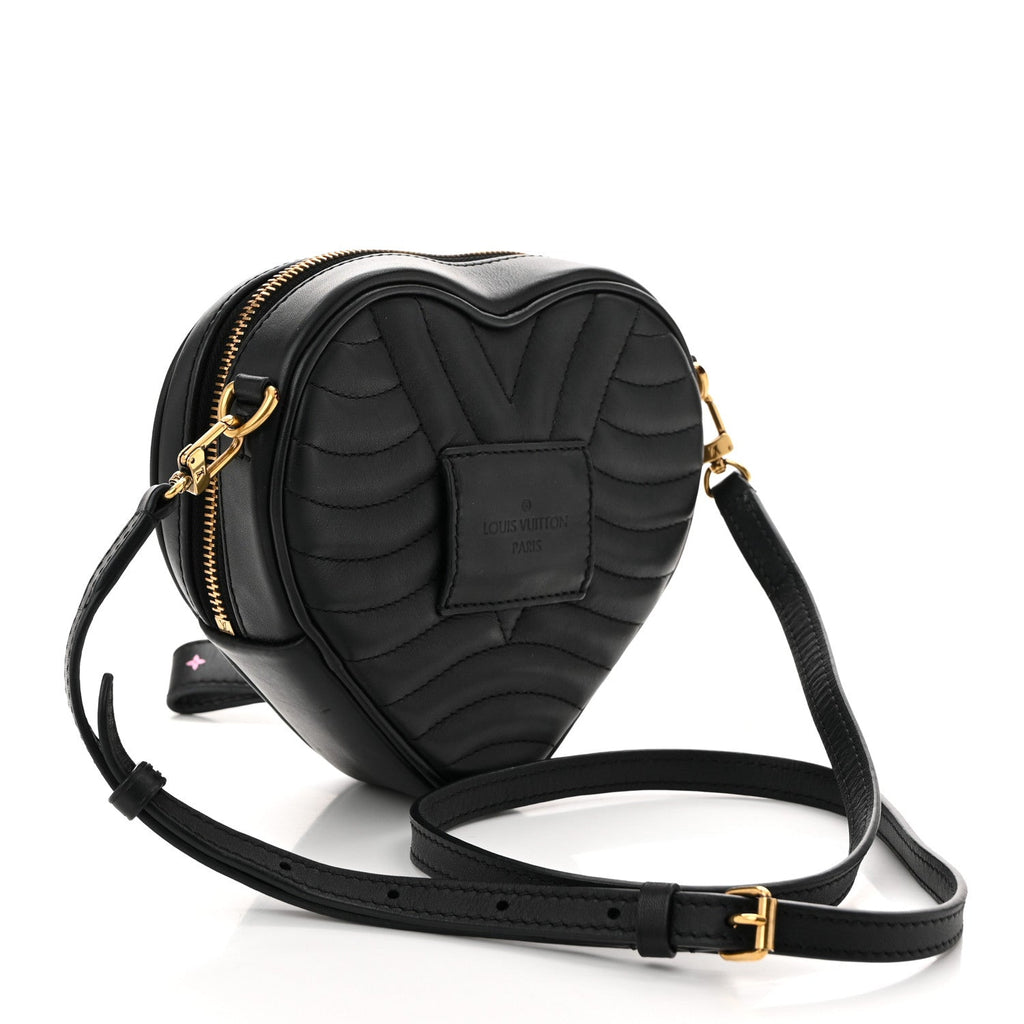 Louis Vuitton Calfskin New Wave Heart Bag Black