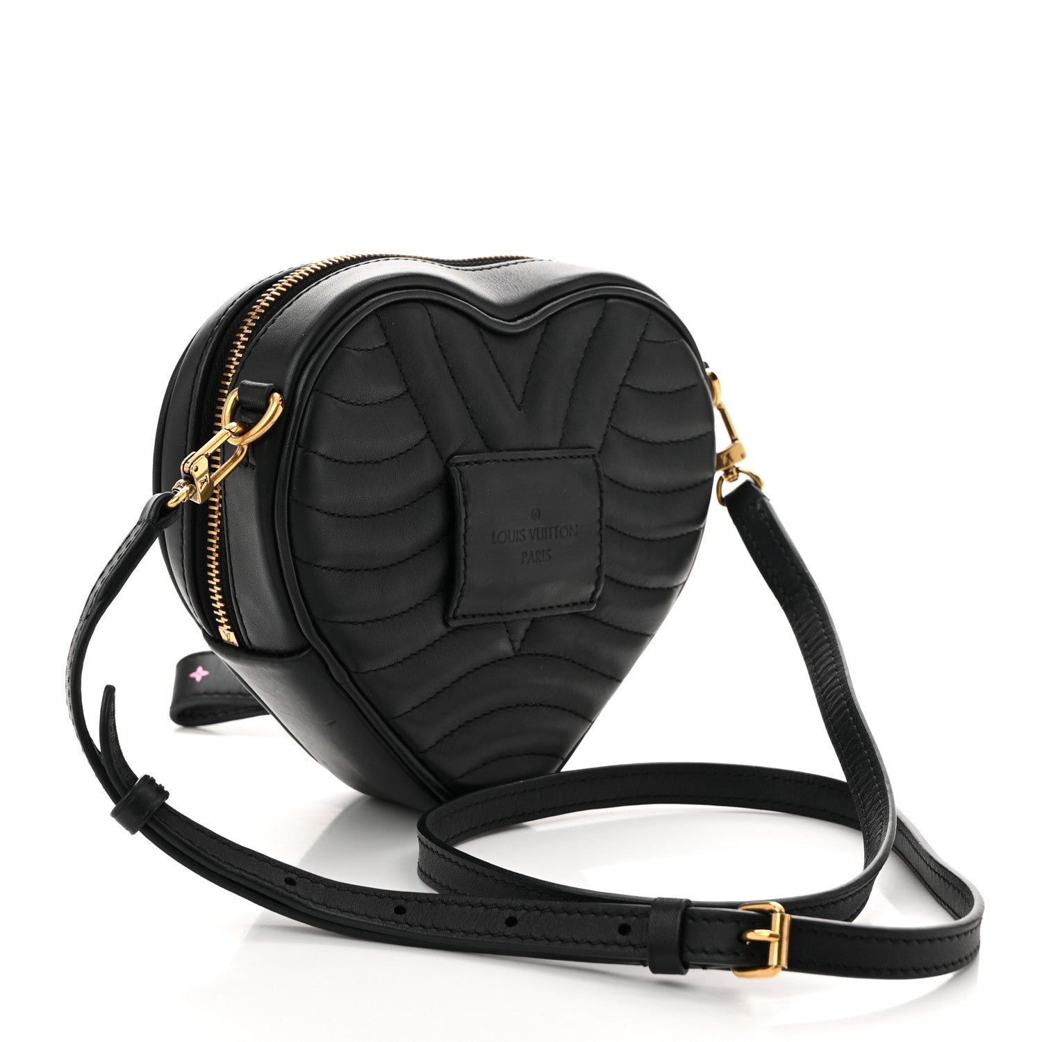 Louis Vuitton Calfskin New Wave Heart Bag Black