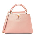 Louis Vuitton Metallic Taurillon Capucines BB Pearly Pink