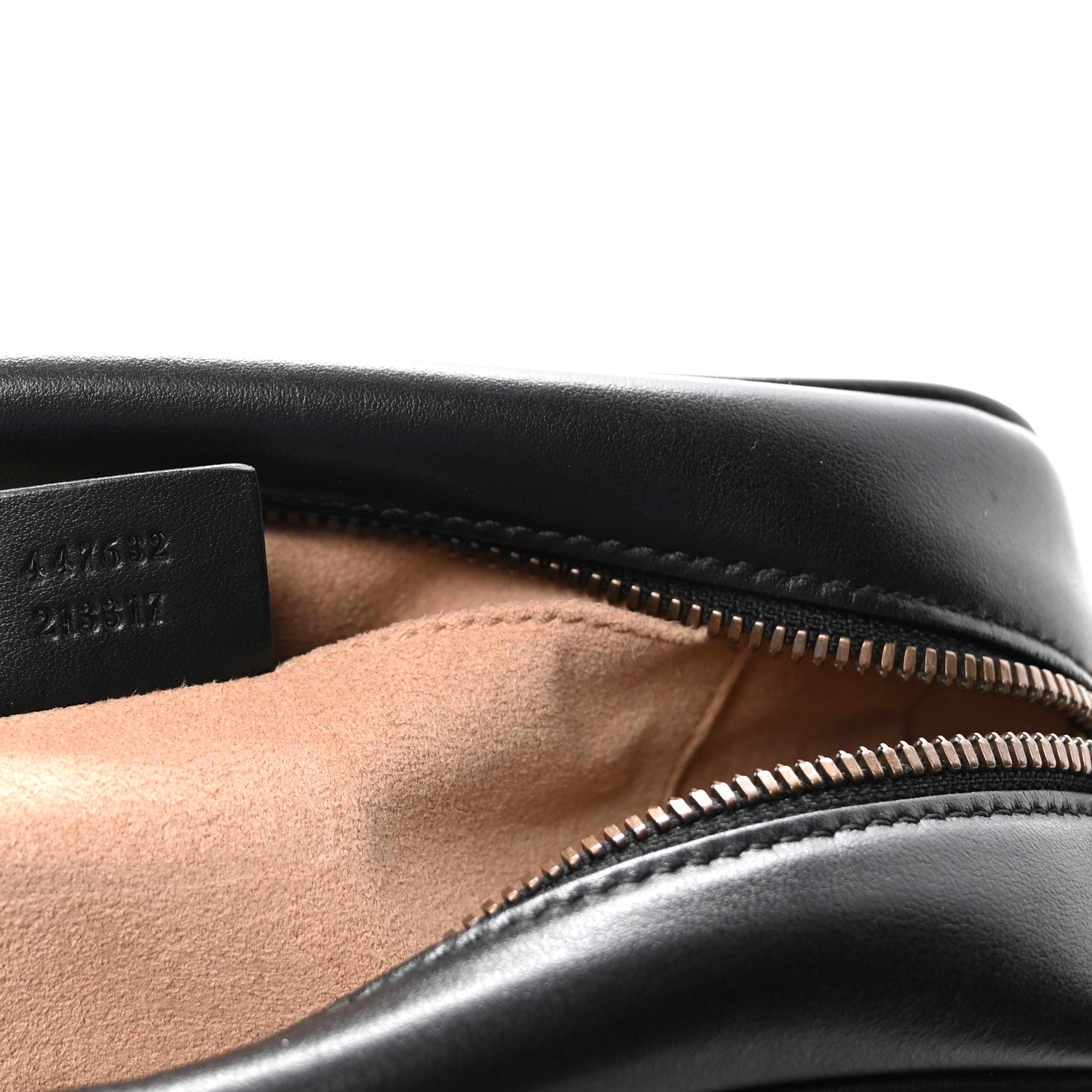 Gucci Calfskin Matelasse Small GG Marmont Chain Shoulder Bag Black