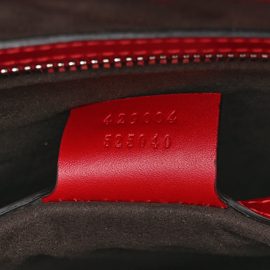 Gucci Guccissima Signature Messenger Bag Hibiscus Red