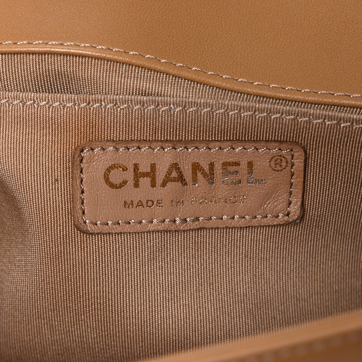 Chanel Iridescent Tweed Lambskin Medium Boy Flap Dark Beige