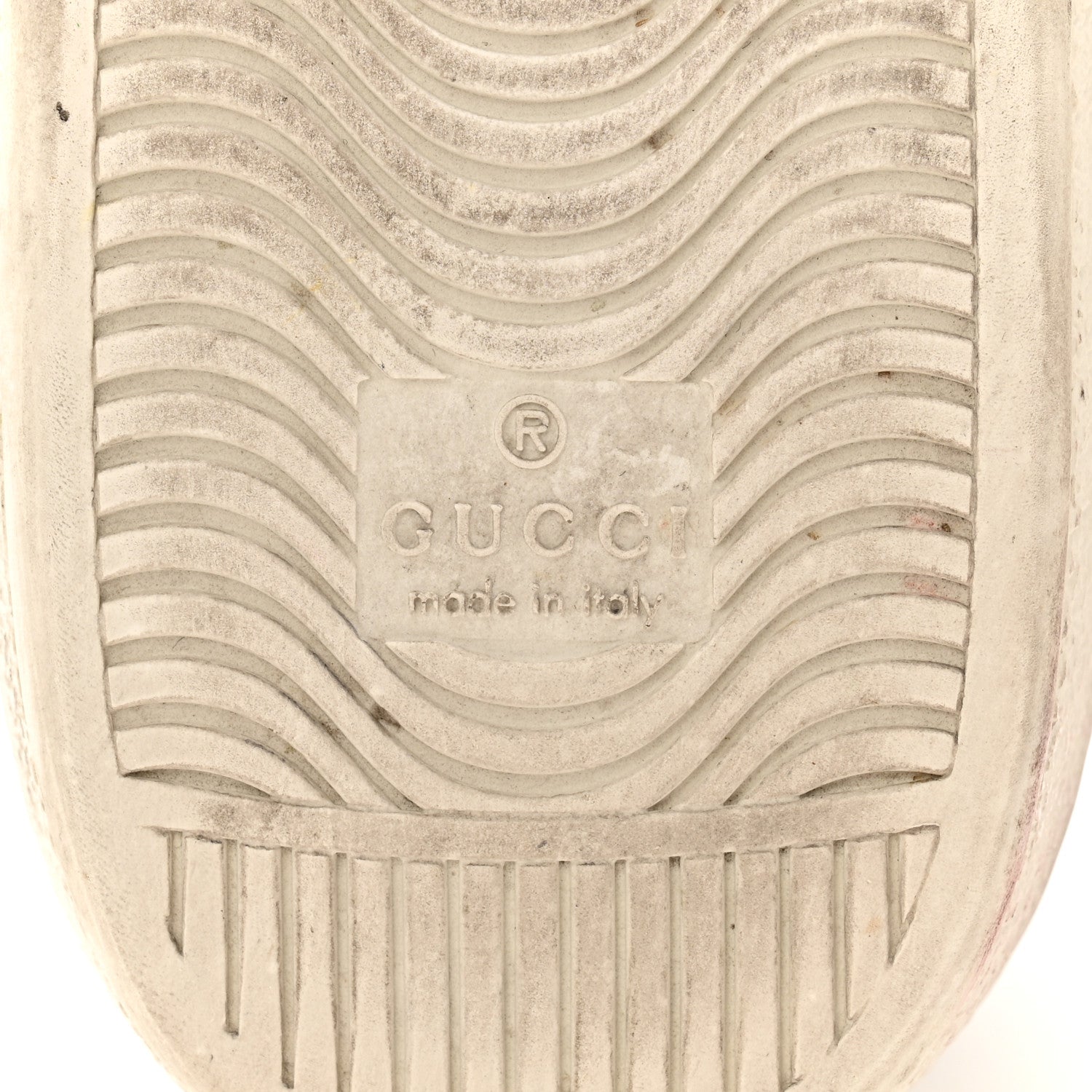 Gucci Calfskin Ayers Bee Embroidered Womens Ace Sneakers 39.5 White Green
