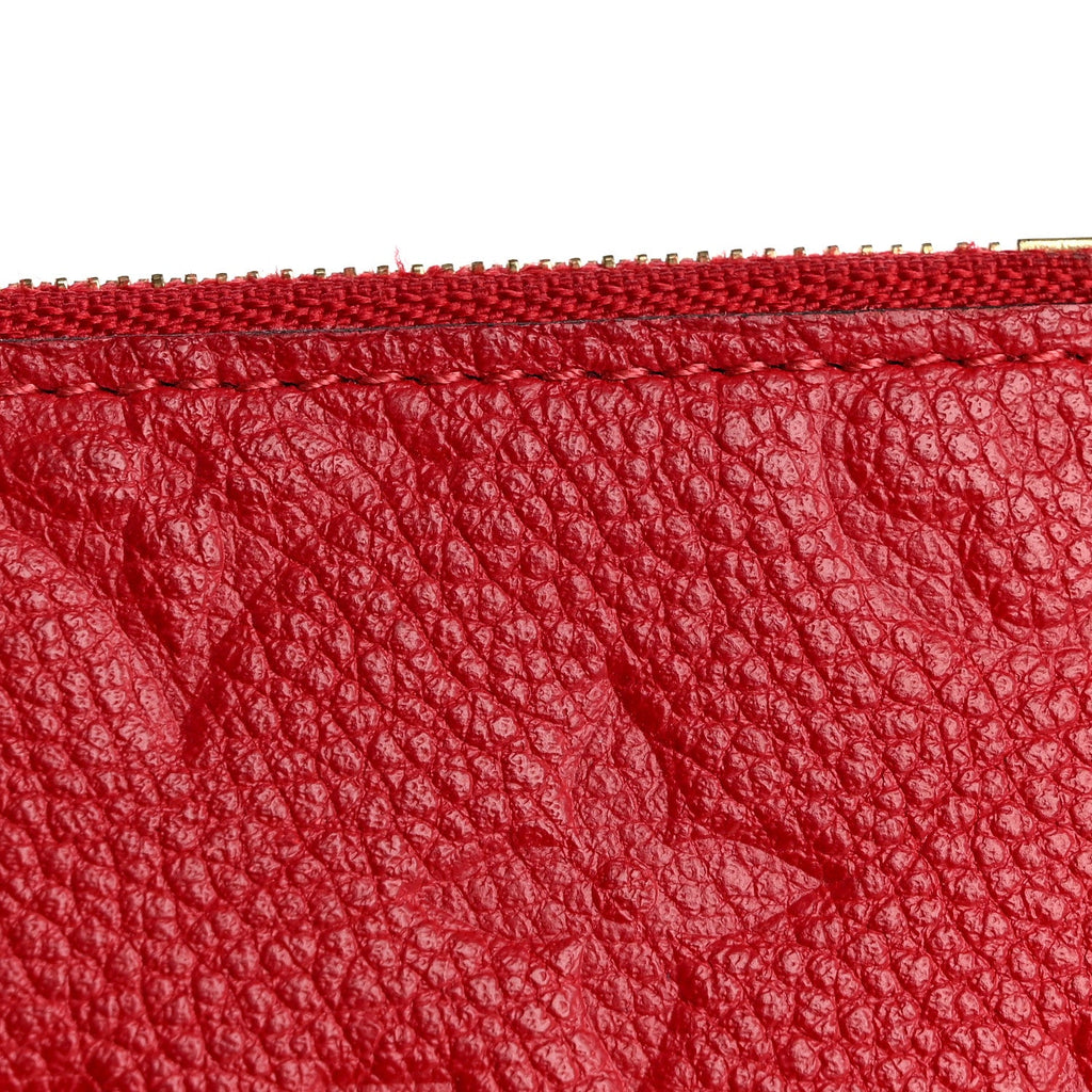 Louis Vuitton Empreinte Felicie Chain Wallet Zippered Insert Cherry