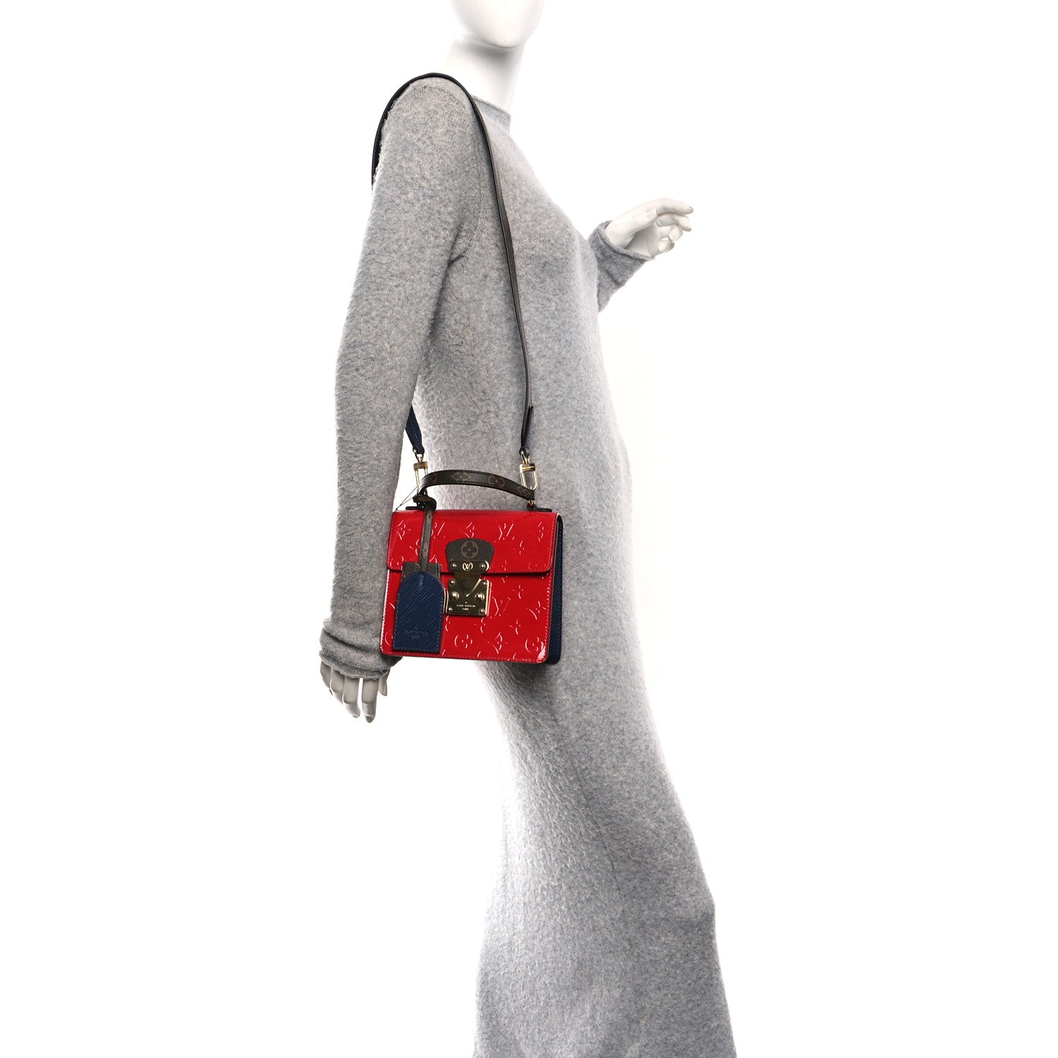 Louis Vuitton Vernis Epi Monogram Spring Street Scarlet