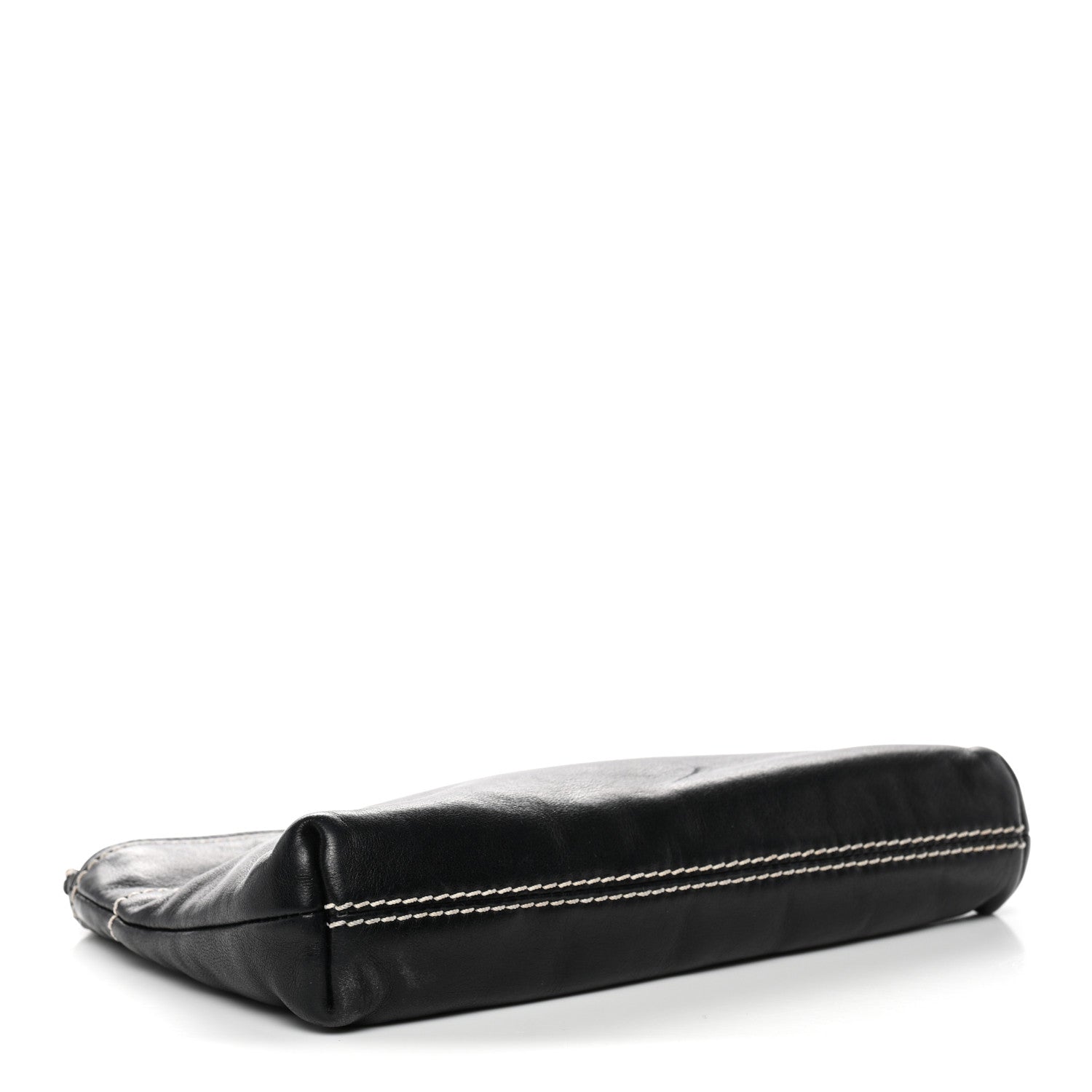 Chanel Lambskin Lax Pochette Black