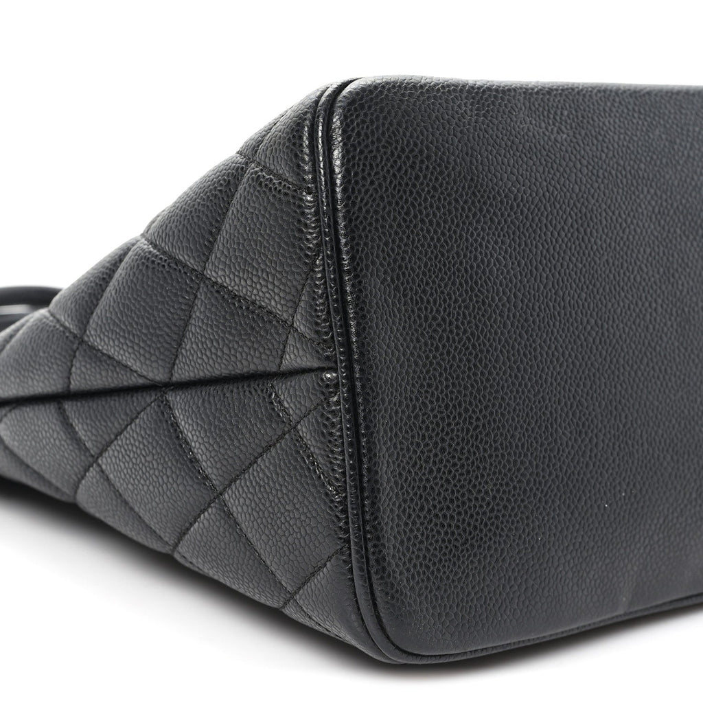Chanel Caviar Quilted Medallion Tote Black