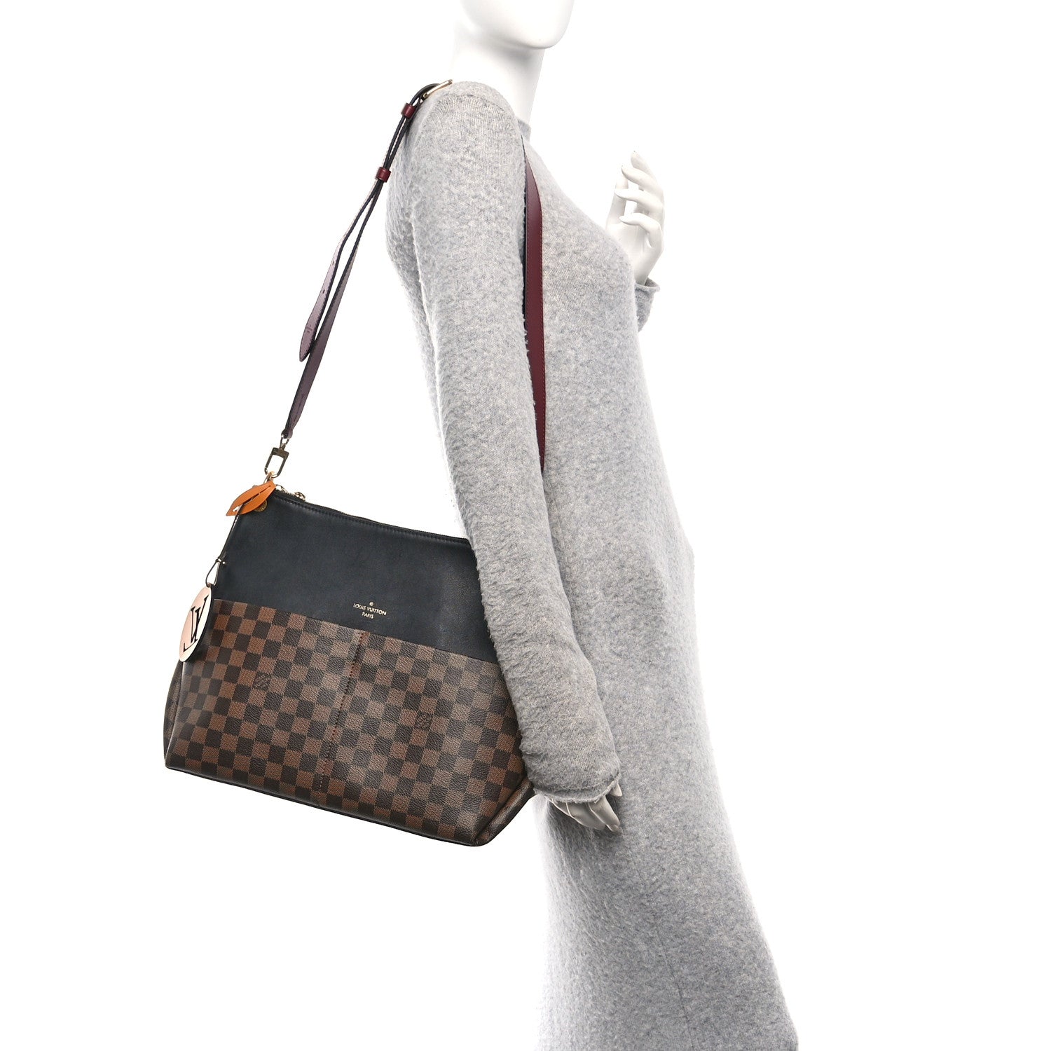 Louis Vuitton Damier Ebene Calfskin Maida Black