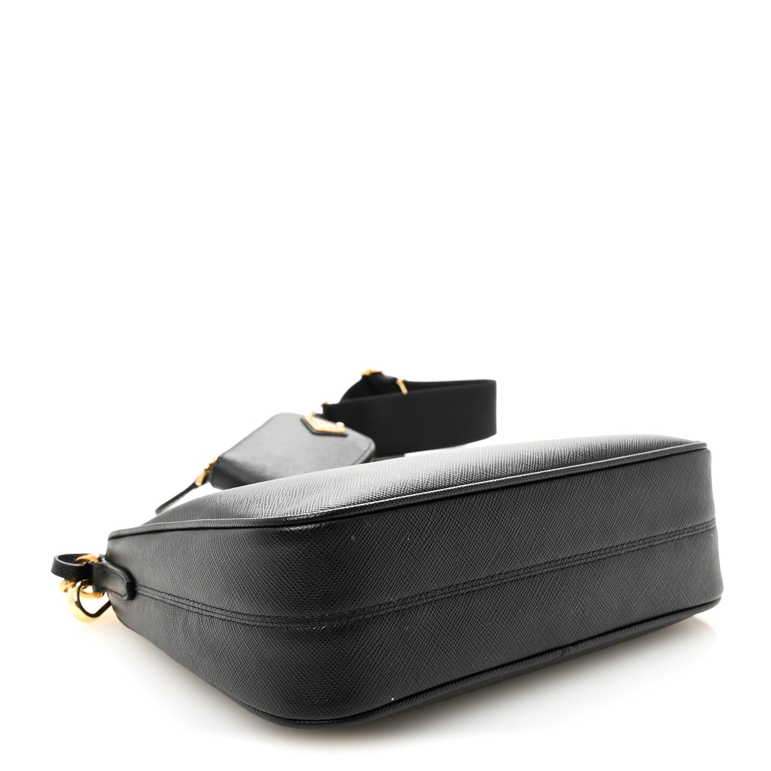 Prada Saffiano Lux Re-Edition 2005 Shoulder Bag Black