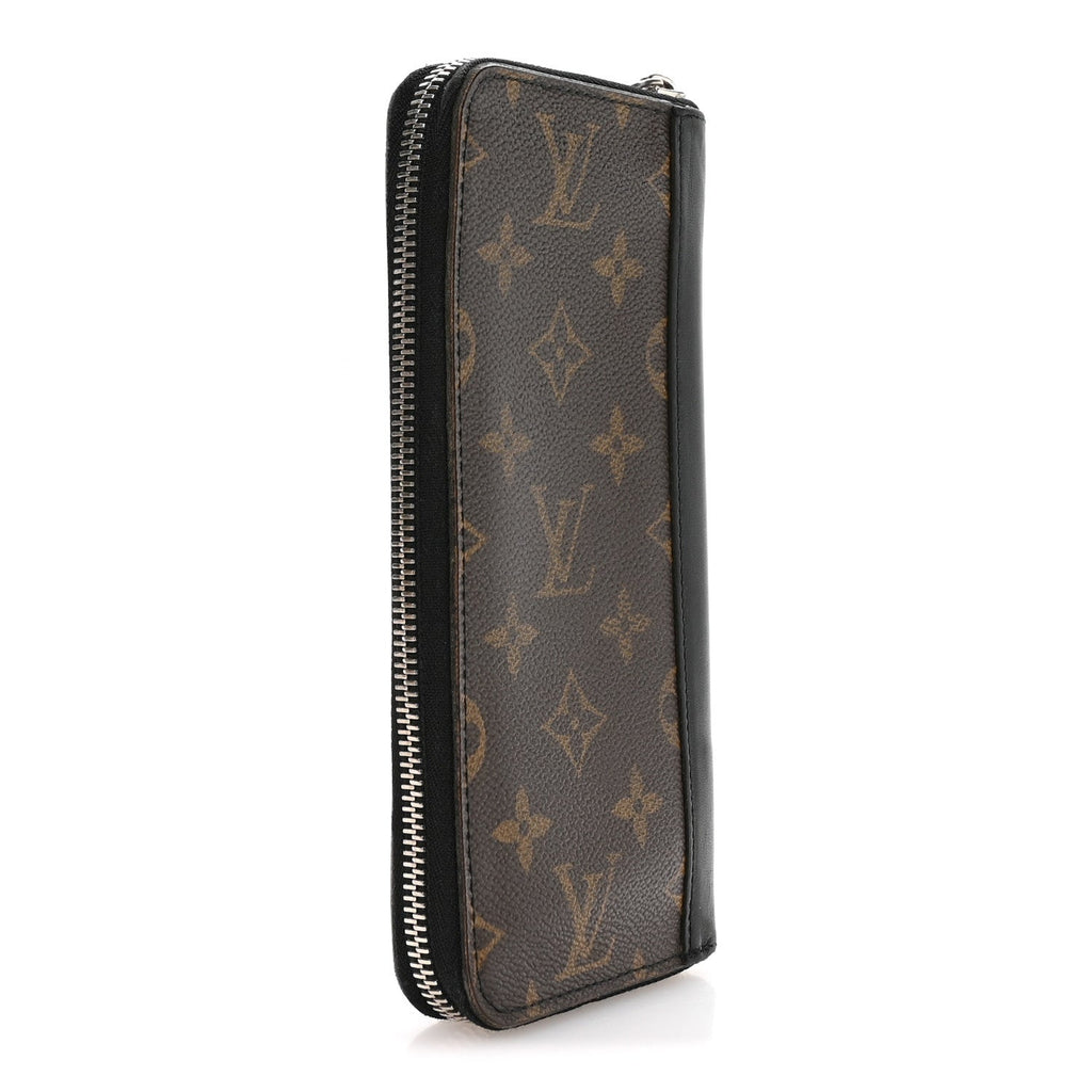 Louis Vuitton Monogram Macassar Vertical Zippy Wallet