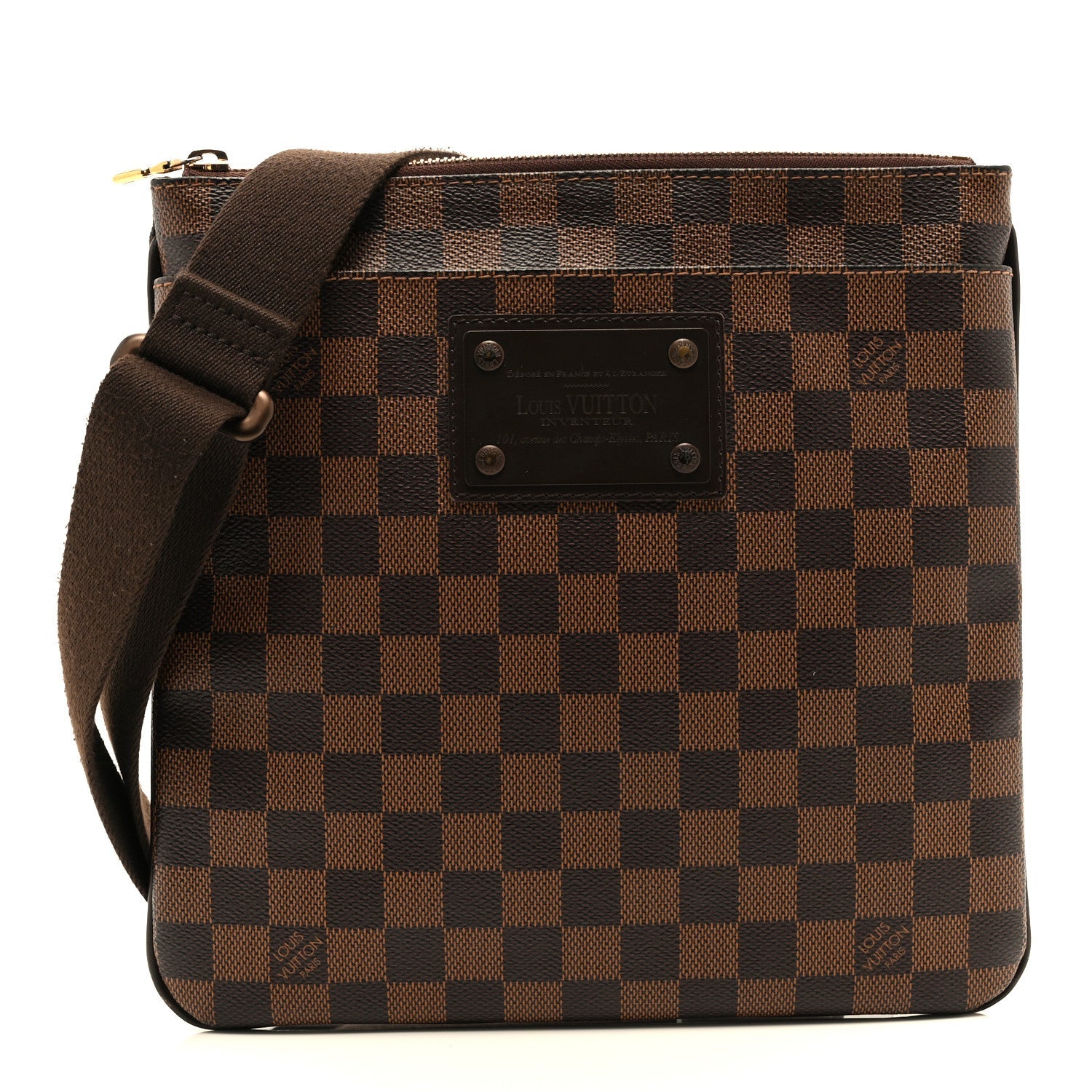 Louis Vuitton Damier Ebene Brooklyn Flat Pochette