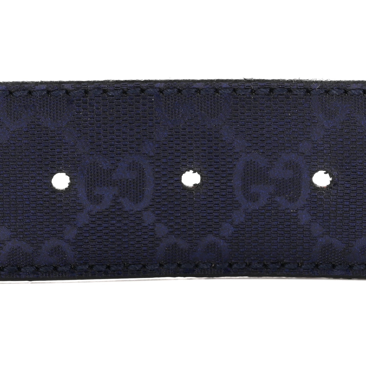 Gucci Imprime Monogram Interlocking G Belt 85 34 Navy