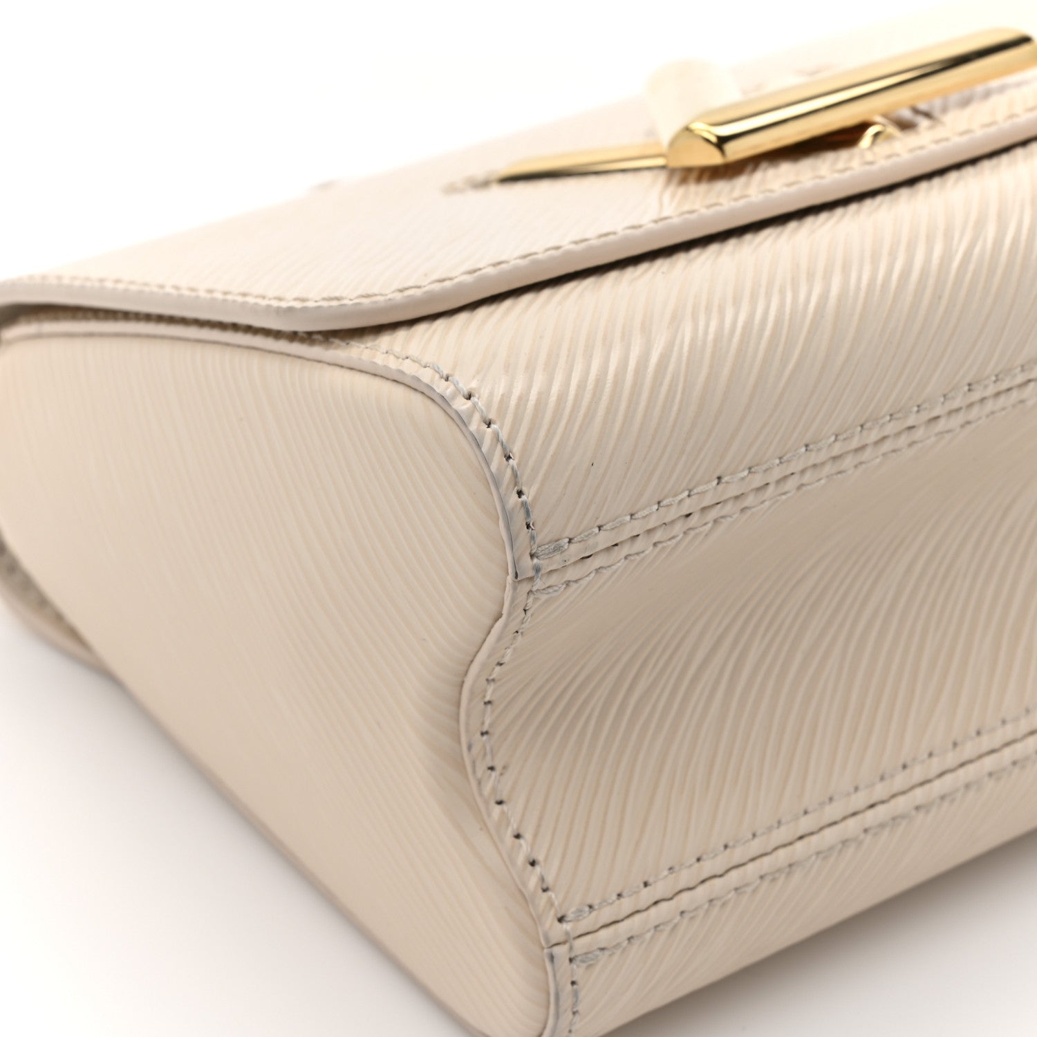 Louis Vuitton Epi Twist Braided Chain Shoulder Bag PM Quartz White