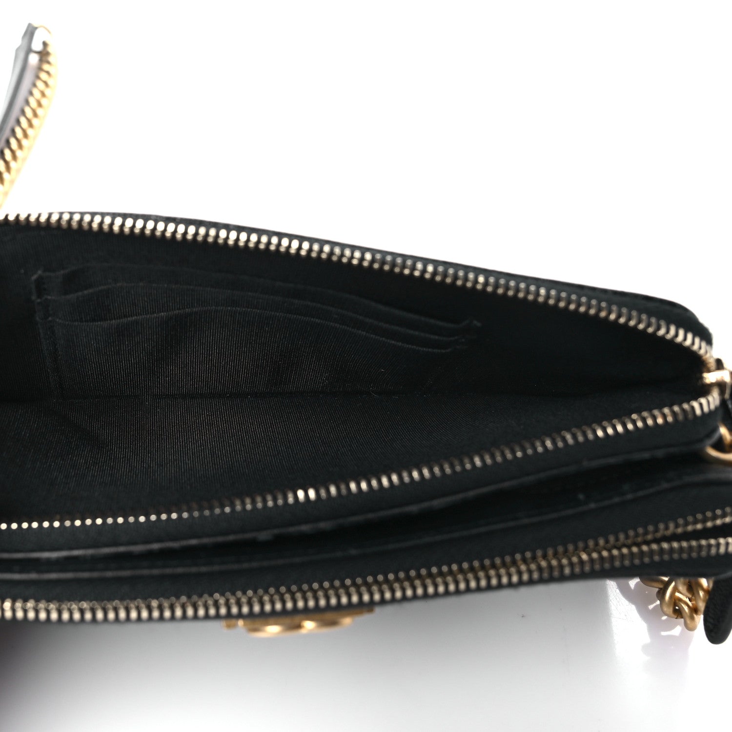 Chanel Caviar Quilted Small Boy Clutch With Chain Black