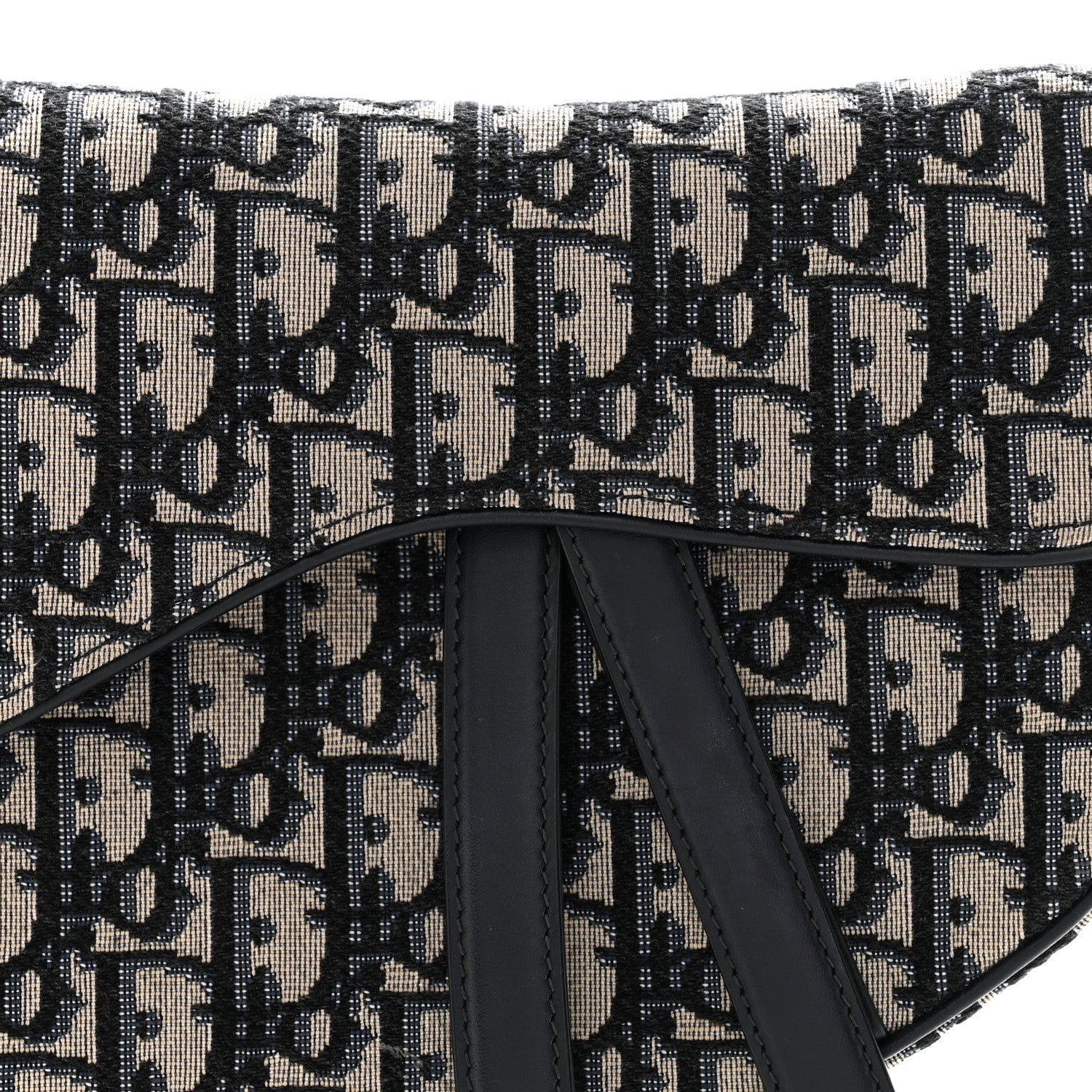 Christian Dior Oblique Saddle Bag Blue