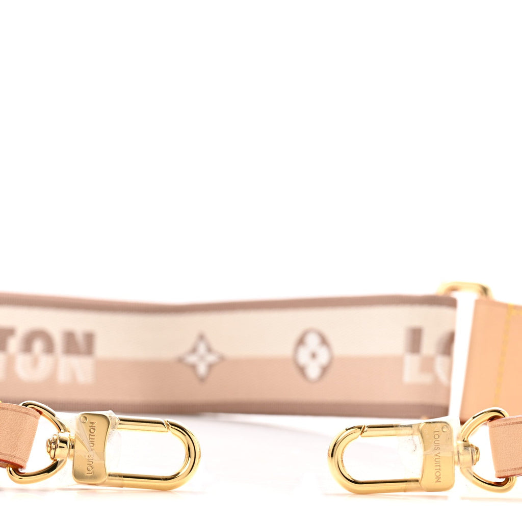 Louis Vuitton Jacquard Speedy Bandouliere 20 Shoulder Strap Beige