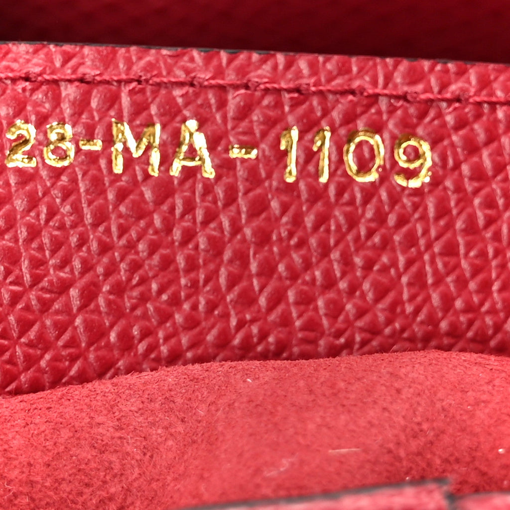 Christian Dior Grained Calfskin Saddle Bag Red