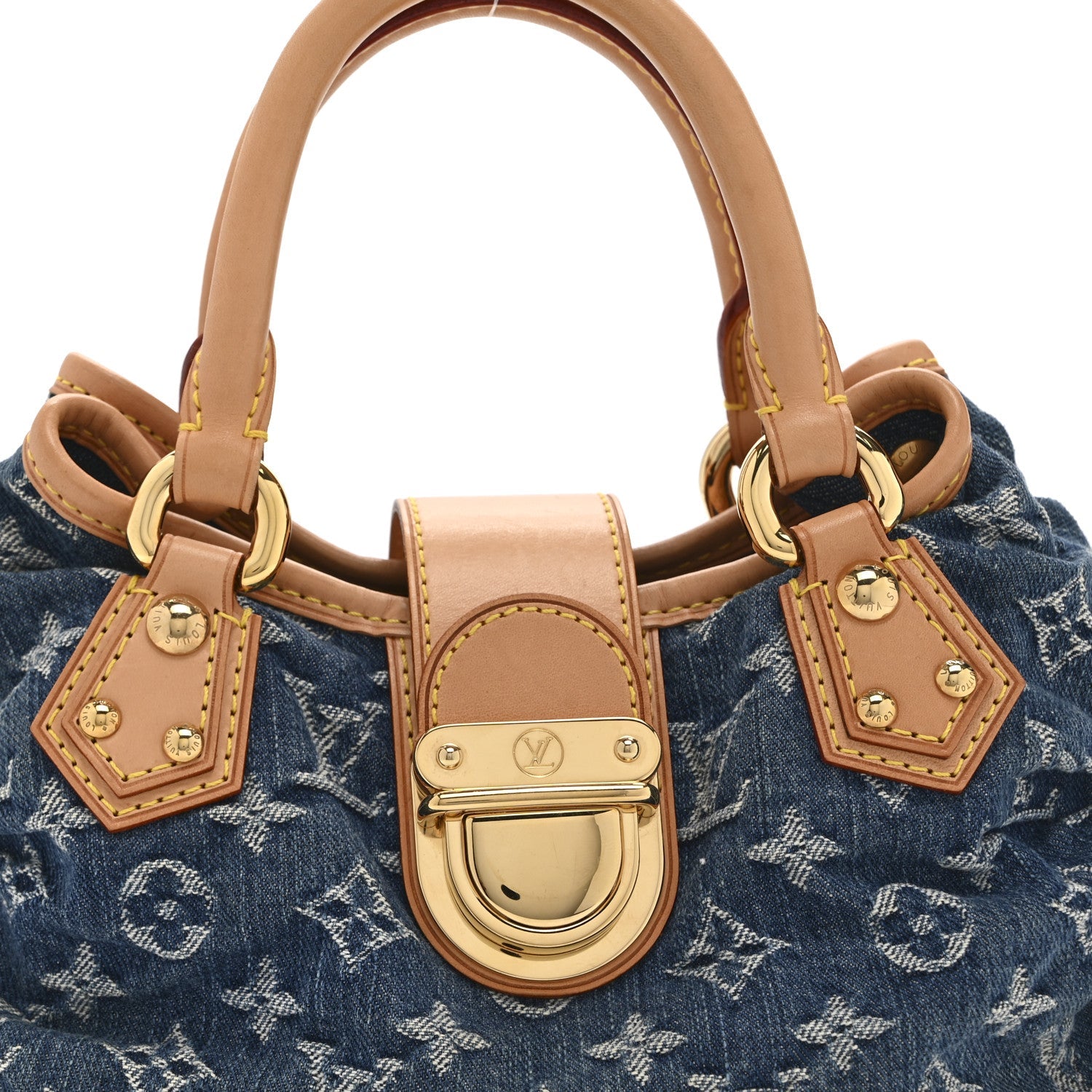 Louis Vuitton Monogram Denim Pleaty  Blue