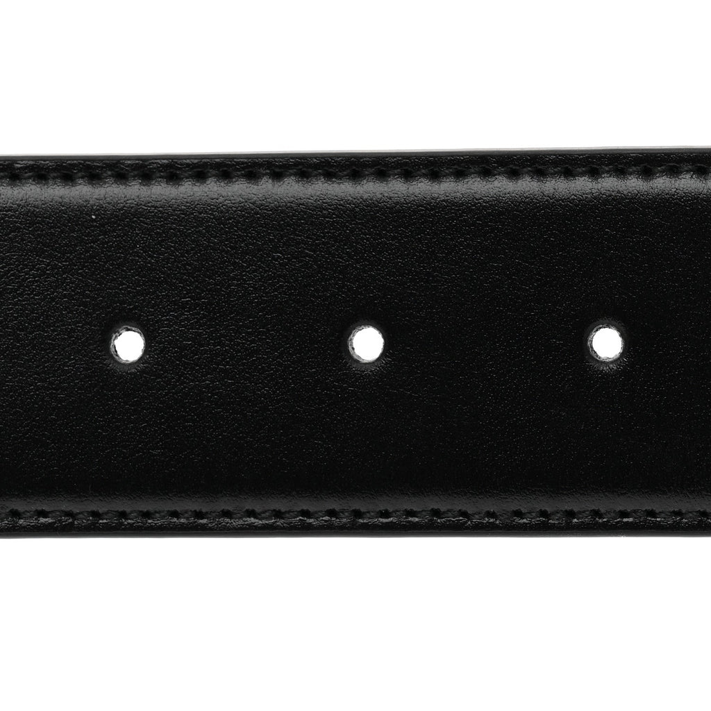 Gucci Plutone Calfskin Interlocking G 40mm Belt 85 34 Black