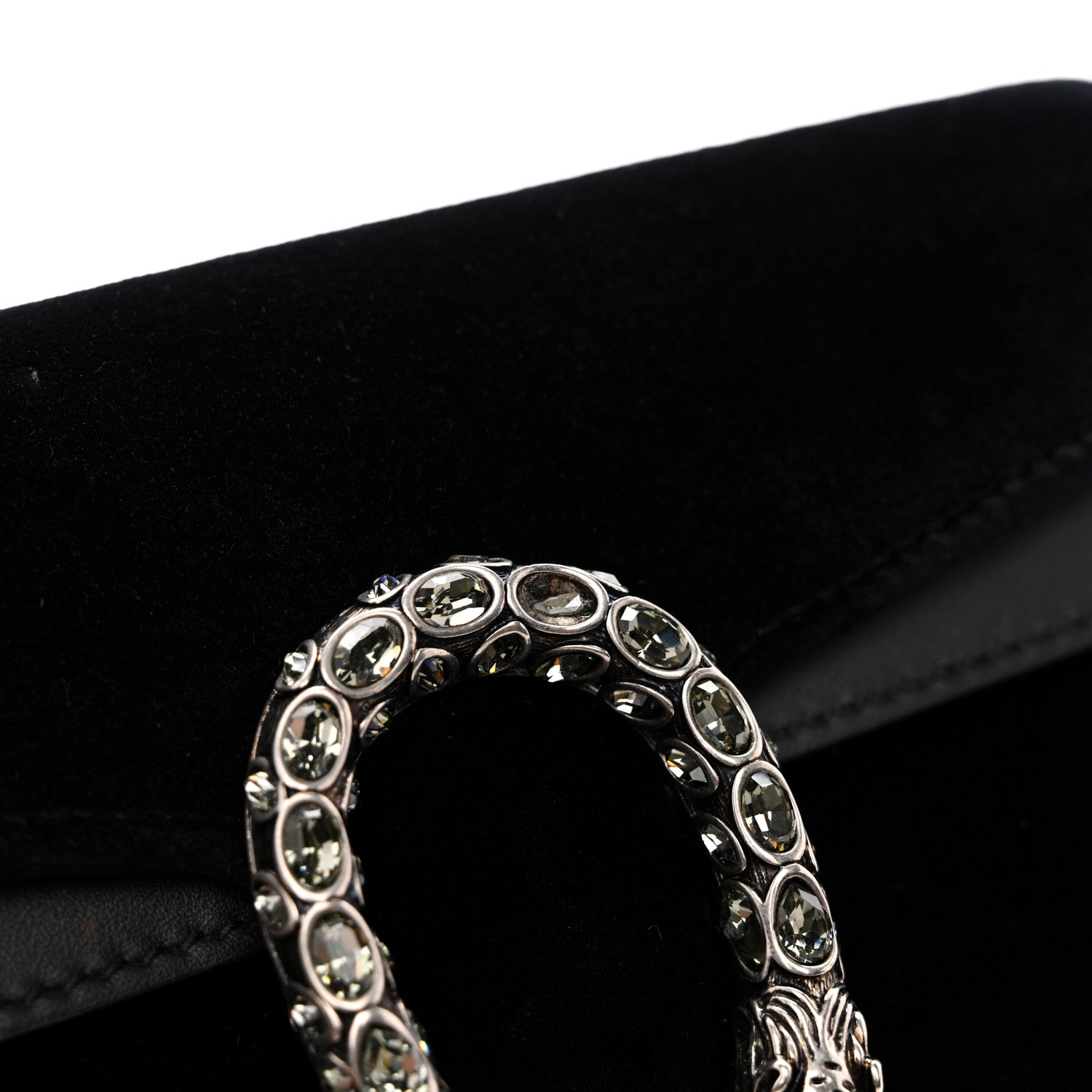 Gucci Suede Super Mini Dionysus Shoulder Bag Black