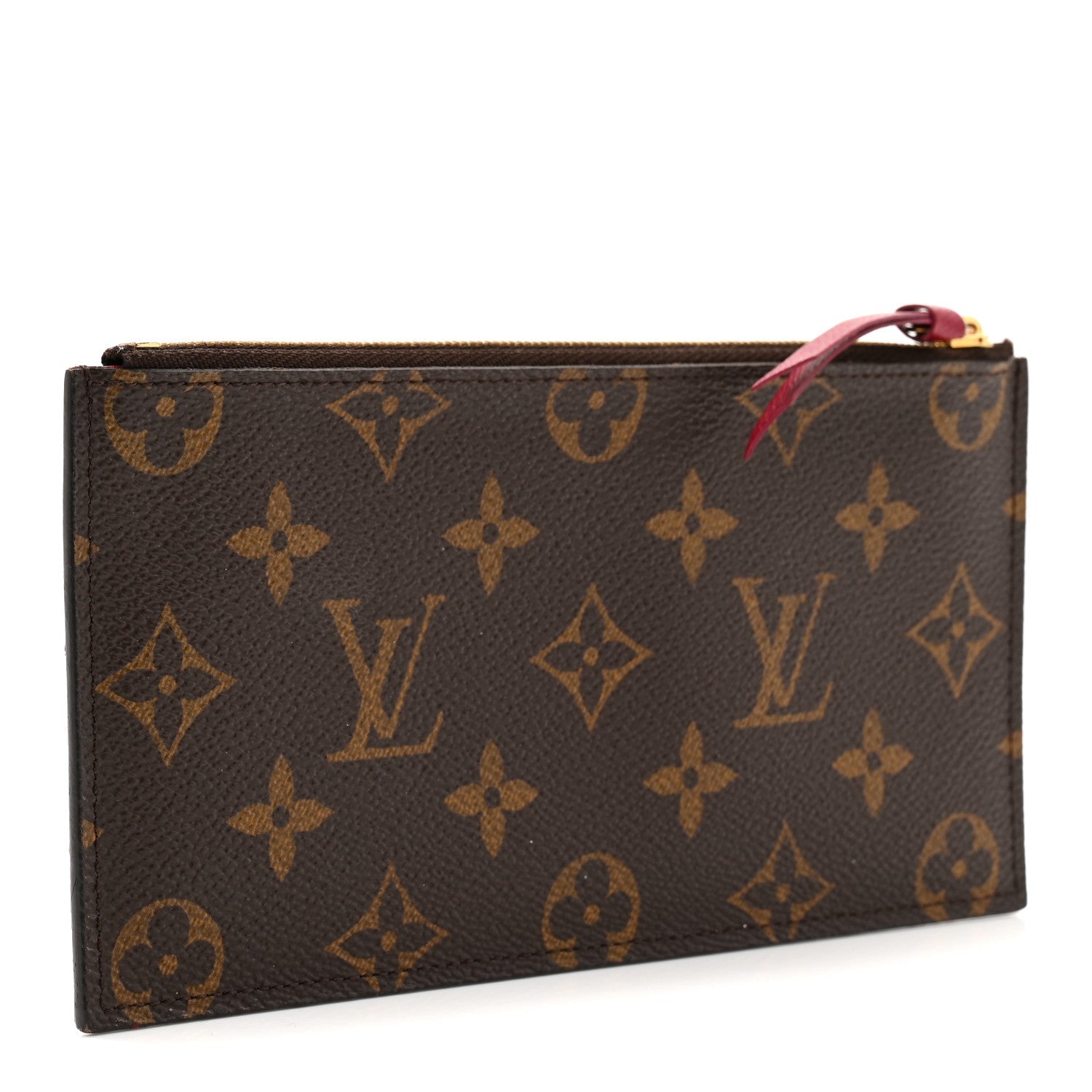 Louis Vuitton Monogram Felicie Chain Wallet Zippered Insert Fuchsia
