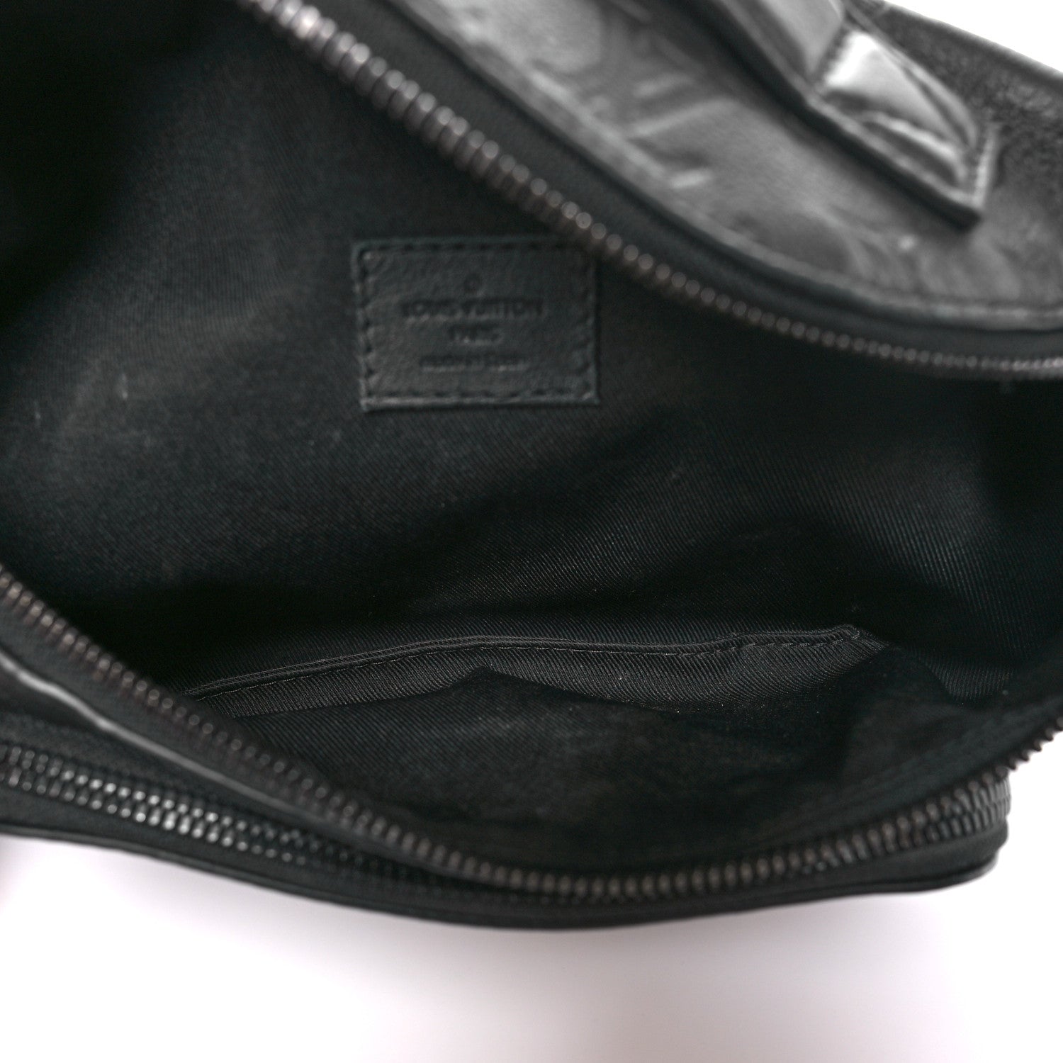 Louis Vuitton Calfskin Monogram Shadow Rush BumBag Black