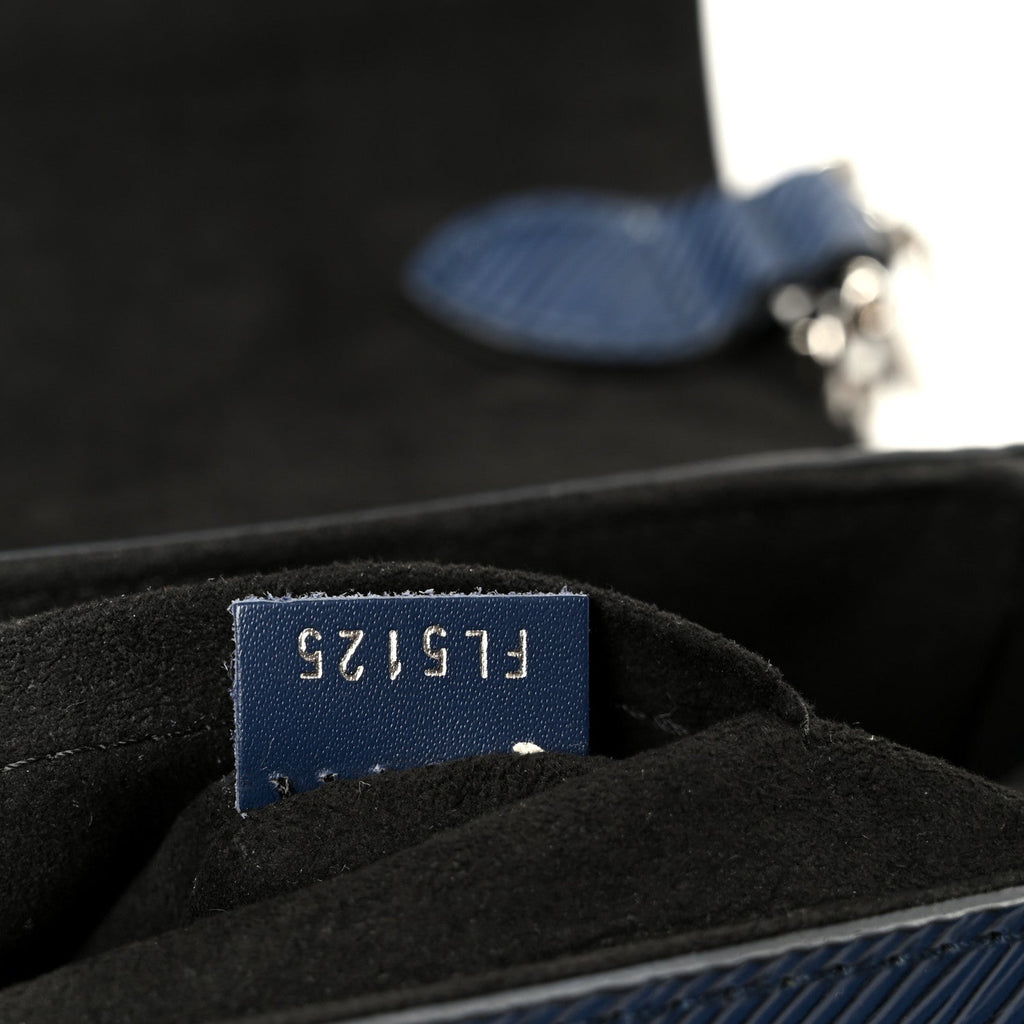 Louis Vuitton Epi Twist Shoulder Bag MM Navy