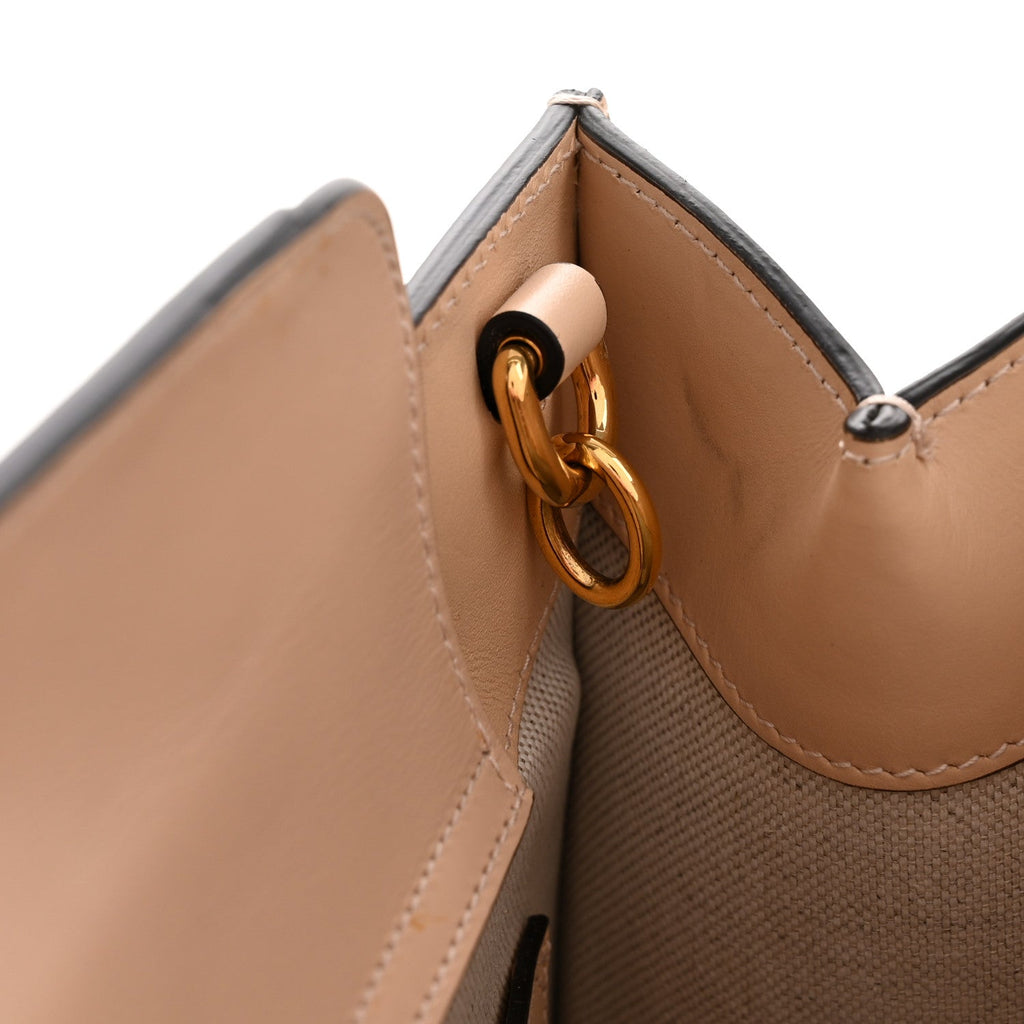 Gucci Calfskin Gucci Embossed Small Diana Tote Bag Pink