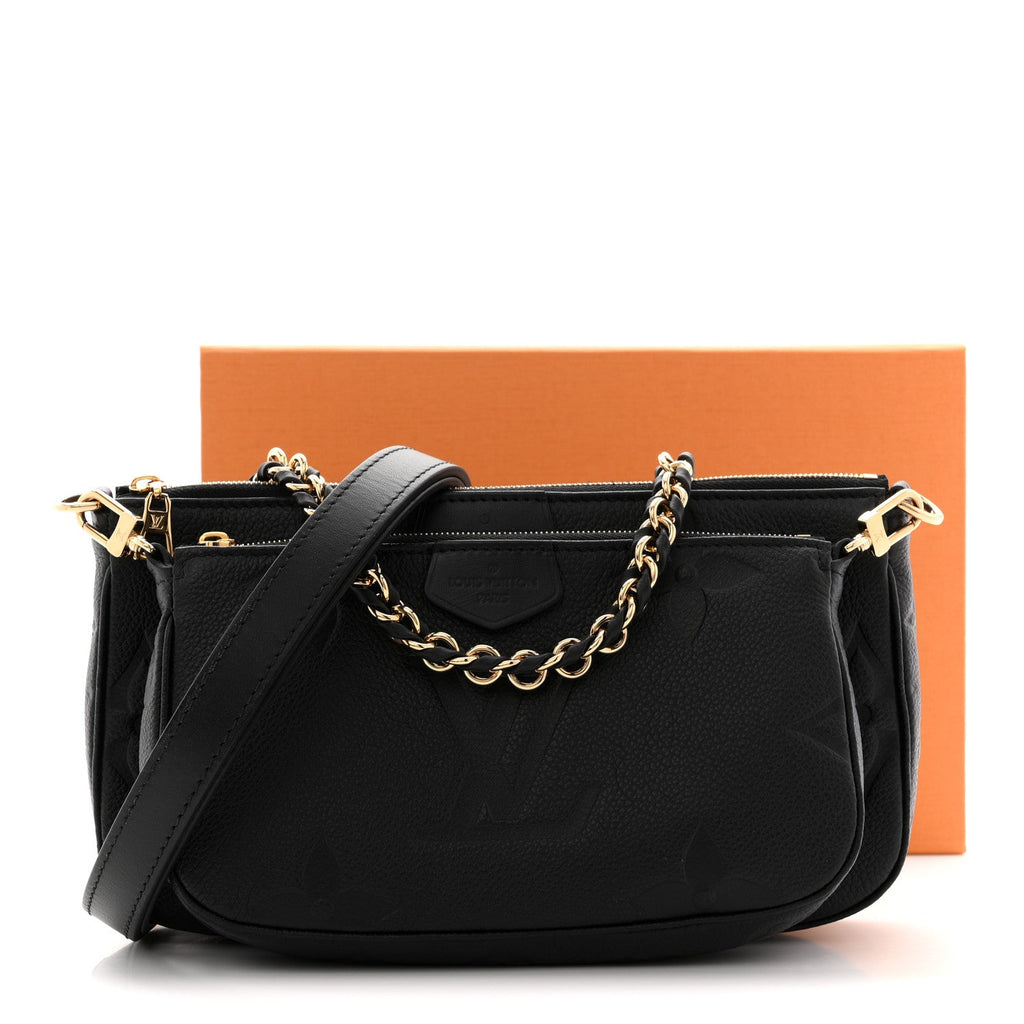Louis Vuitton Empreinte Monogram Giant Multi Pochette Accessories Black