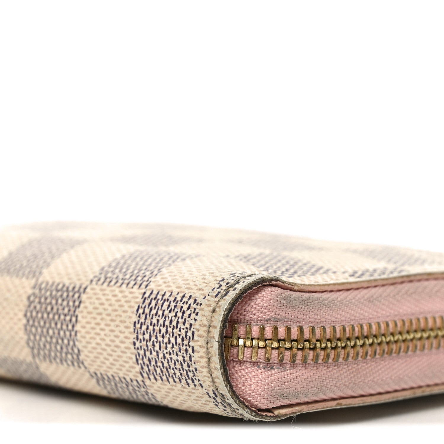 Louis Vuitton Damier Azur Zippy Wallet Rose Ballerine