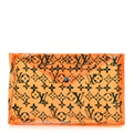 Louis Vuitton PVC Monogram Printed Envelope Pouch Orange