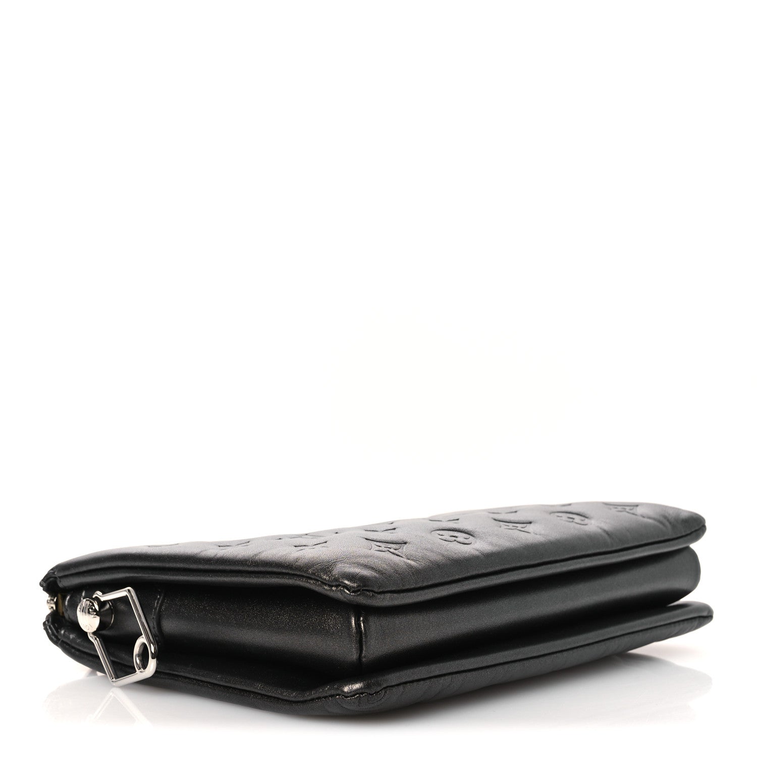 Louis Vuitton Lambskin Embossed Monogram Coussin PM Anthracite