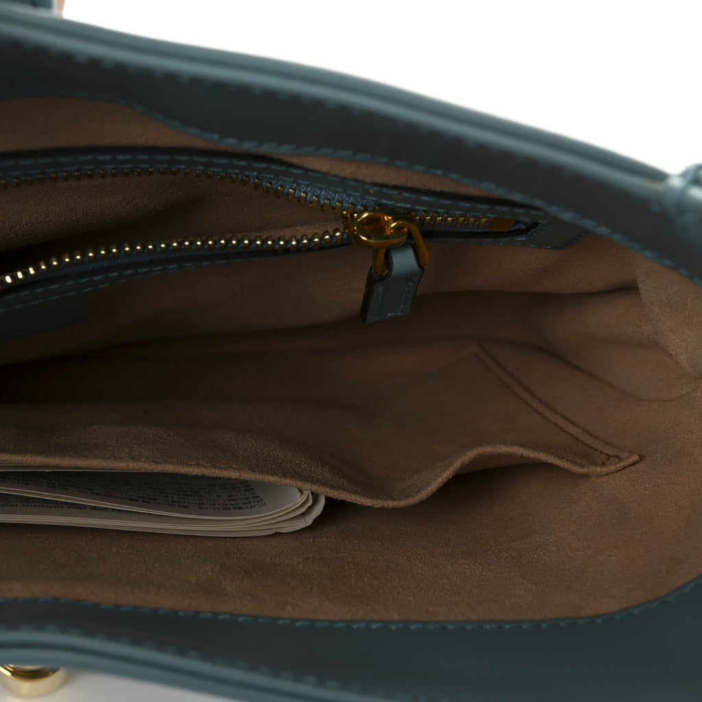 Gucci Boarded Dyana Lux Calfskin Small Jackie 1961 Hobo Dusty Azure
