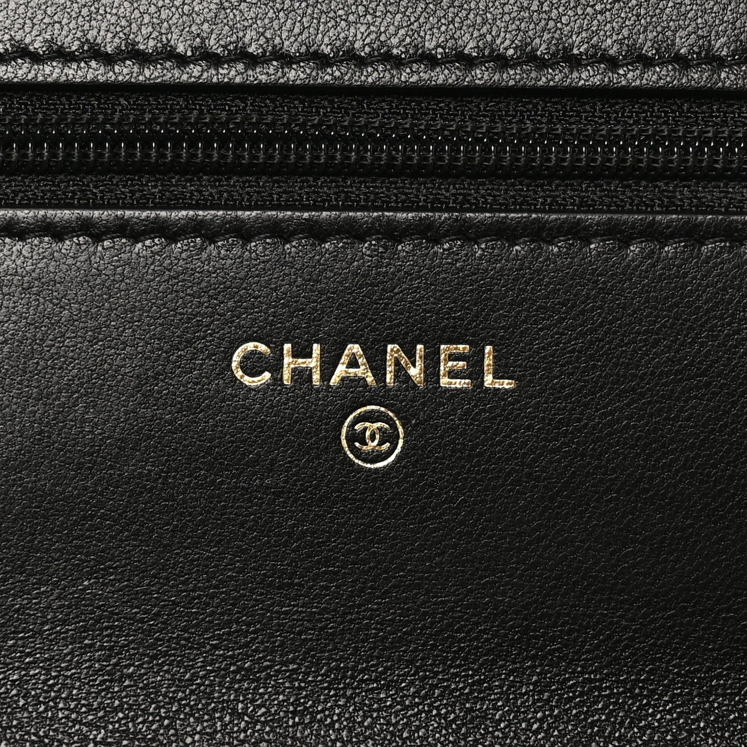 Chanel Lambskin Quilted Chanel 19 Wallet On Chain WOC Black