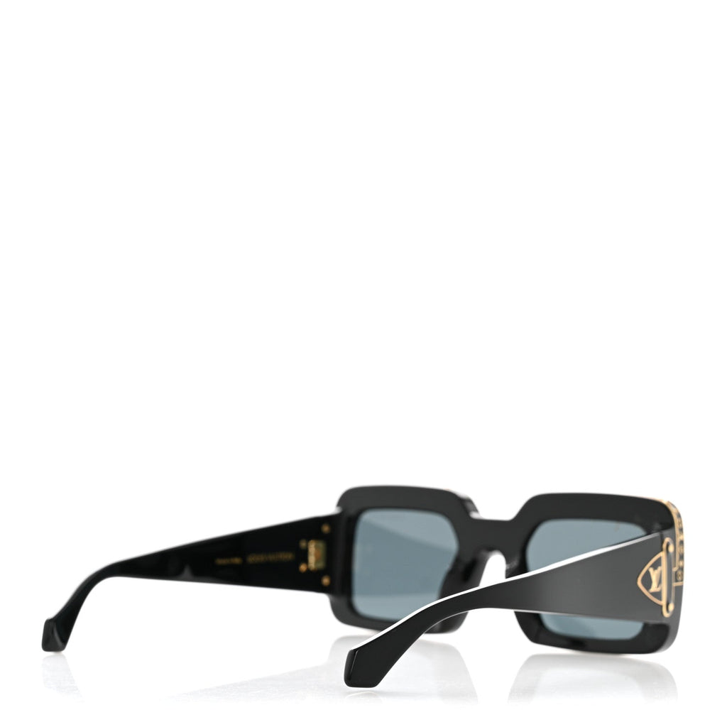 Louis Vuitton X NIGO Acetate 1.1 Zillionaires Sunglasses Z1591W Black