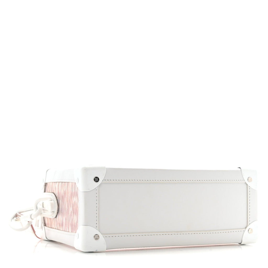 Louis Vuitton Calfskin PVC Epi Plage Soft Trunk Optic White